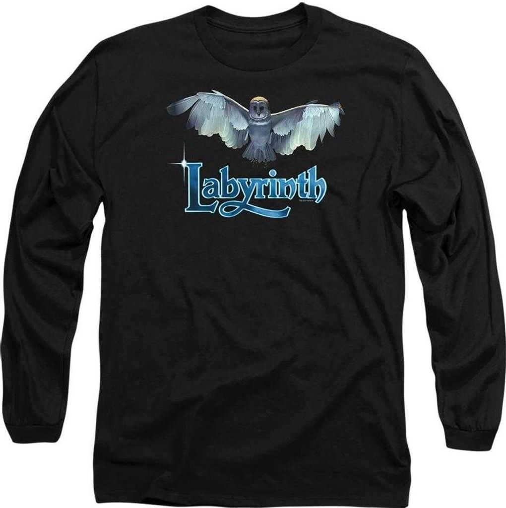 Labyrinth - "Title Sequence" T-Shirt für Herren/Damen Uni, Langärmlig TV27120 (S) (Schwarz)