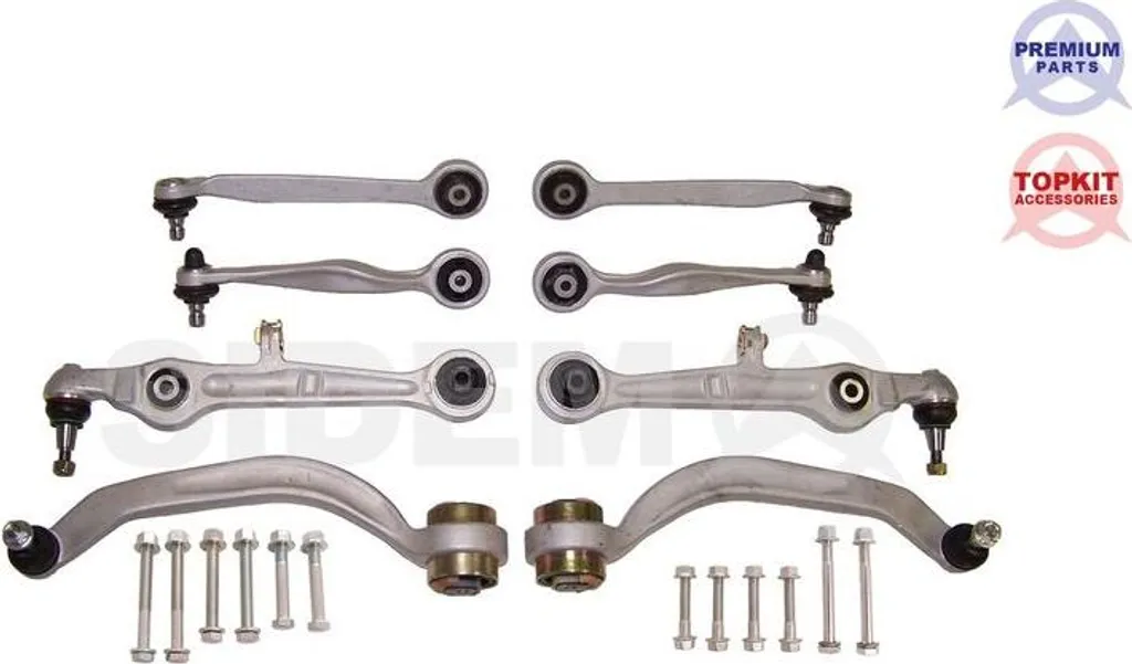 Bras de suspension avant Audi A4 8E - Kit de réparation SIDEM 37879 OE
