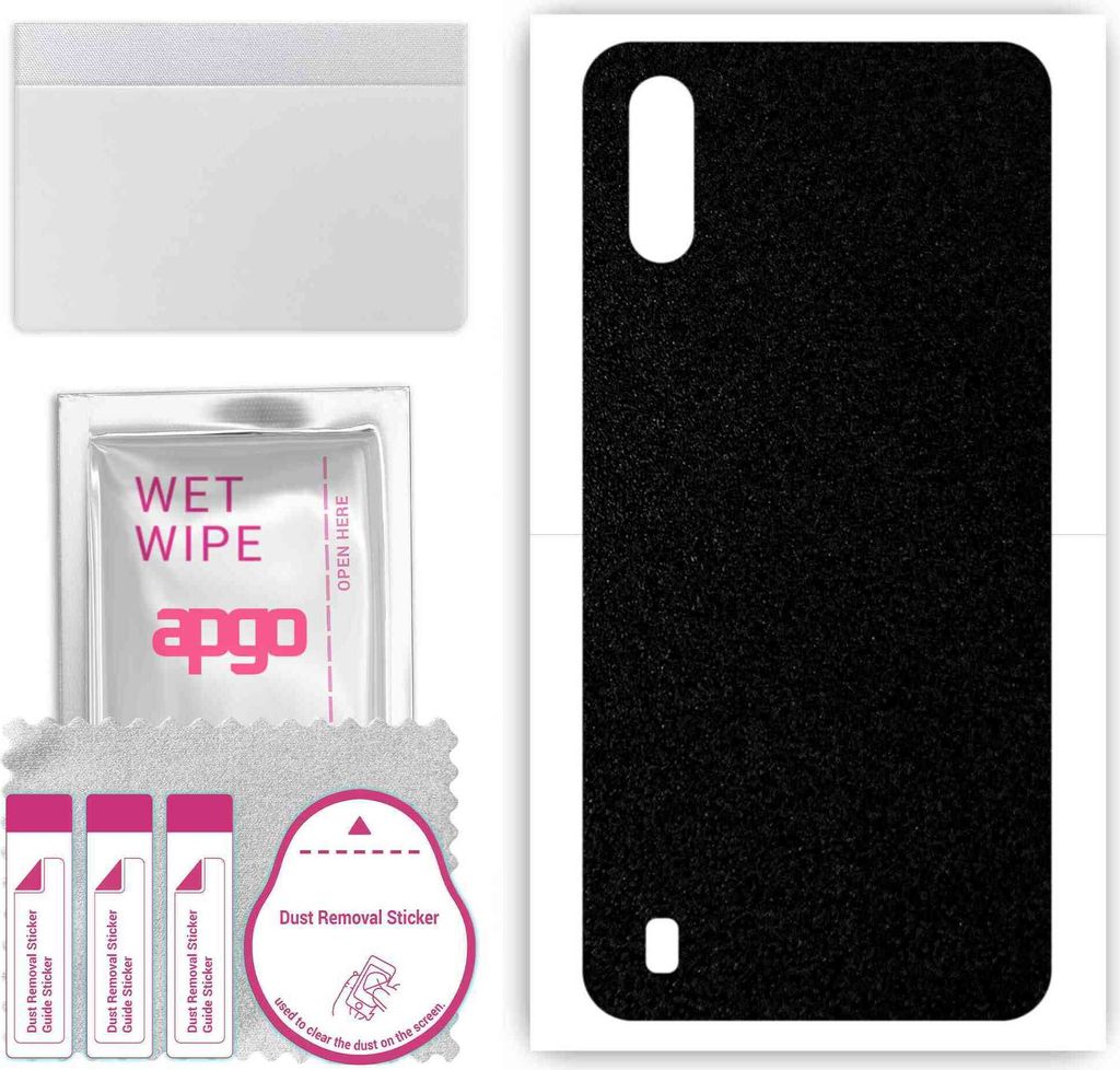 apgo Rückseite Schutzfolie, Skin, kompatibel mit Samsung Galaxy M01, Hinten Displayschutzfolie aus Vinylfolie, kratzfest, einfache Montage - Matts...
