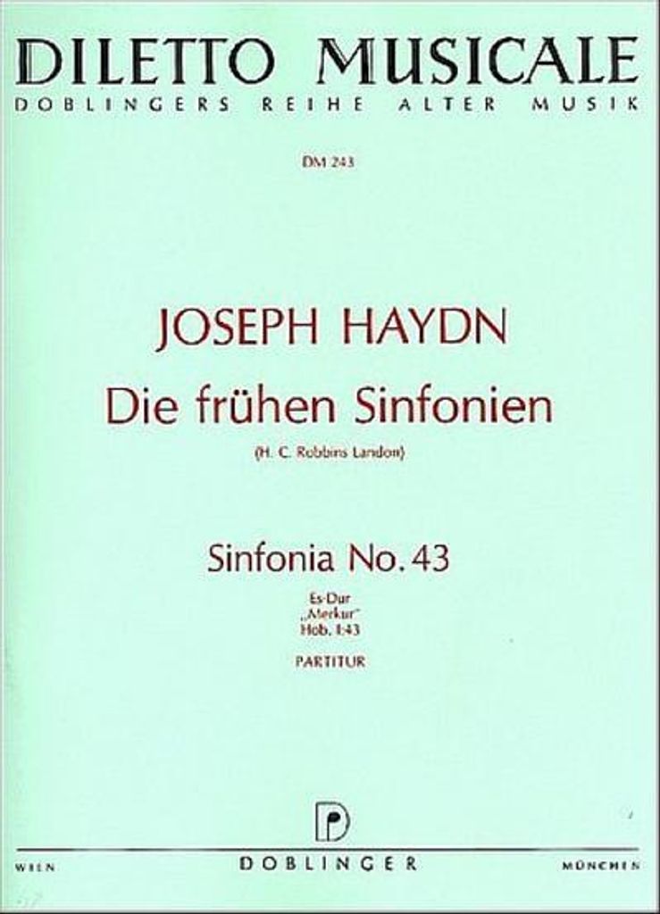 Sinfonie Es-Dur Nr.43 Hob.I:43für Orchester