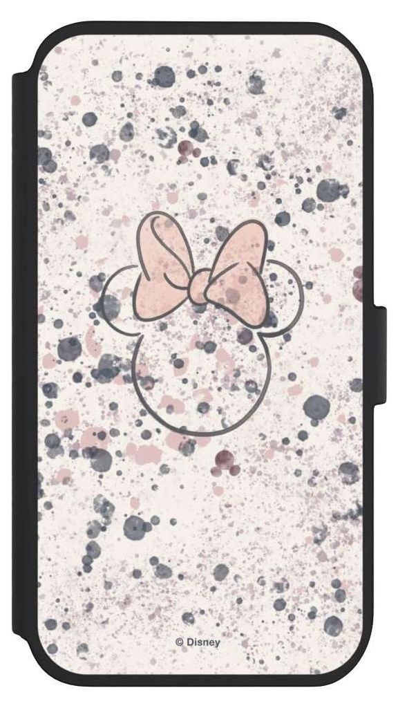 NIVOCASE Klapphülle für Apple iPhone 11 Handyhülle aus Kunst Leder NIVOflip schwarz Disney Minnie Mouse Wasserfarbe