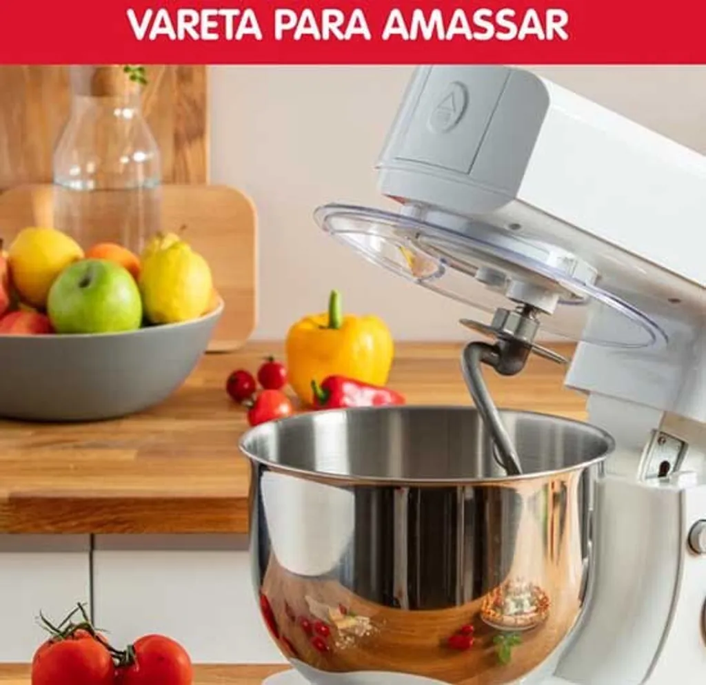 Robot pâtissier Moulinex Masterchef Essential Argent avec Bol Inox