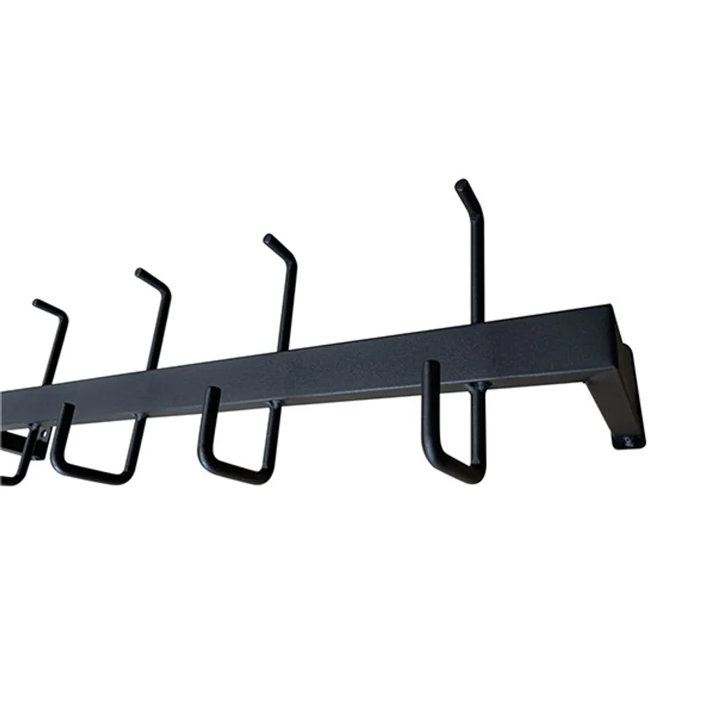 Patère d'angle murale Iris noire 5 têtes pour gain de place entrée - 7