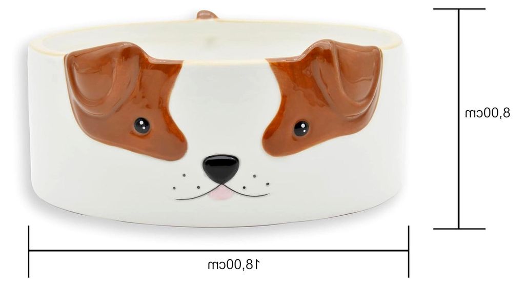 Futterschale für Hunde aus Keramik - Geschenkidee für Tierliebhaber