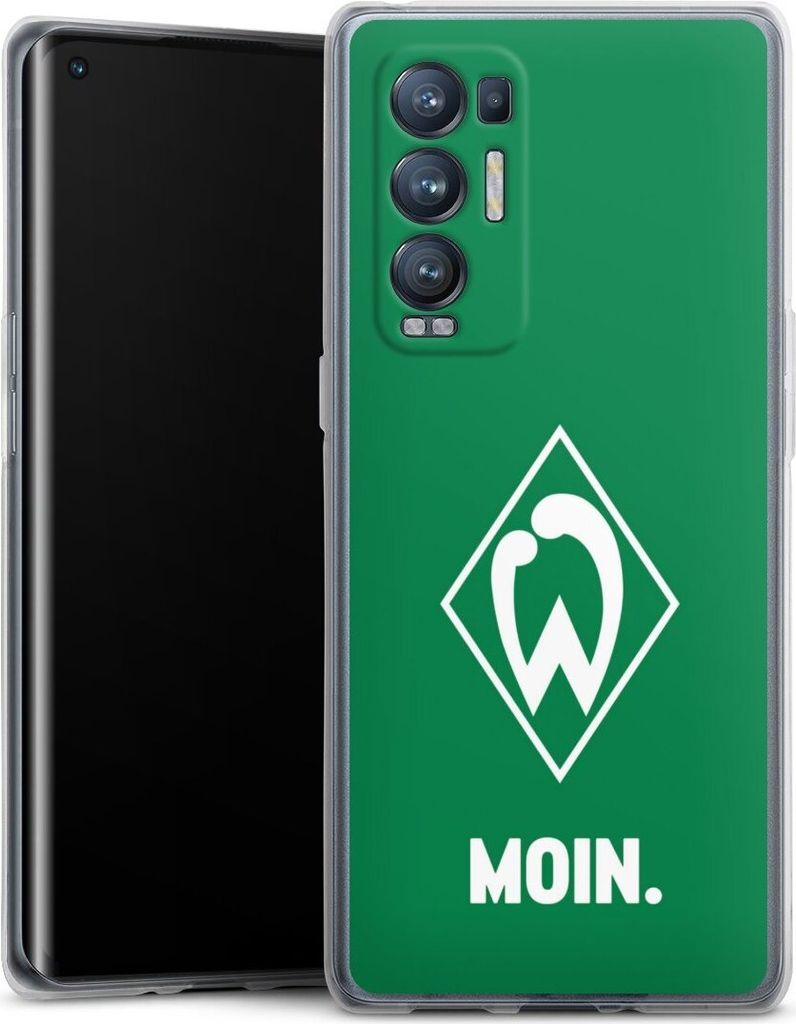DeinDesign Handyhülle für Oppo Find X3 Neo Silikon Hülle Case Smartphone Schutzhülle Moin Offizielles Lizenzprodukt SV Werder Bremen