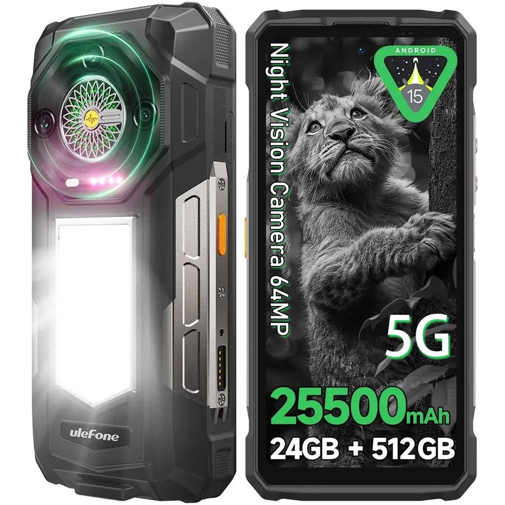 Ulefone Armor 33 Outdoor Handy AI Smartphone 25500mAh 66W Produktbild 