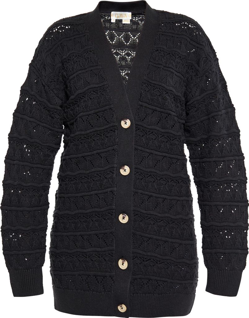 Gaya damen strickjacke - schwarz, XL