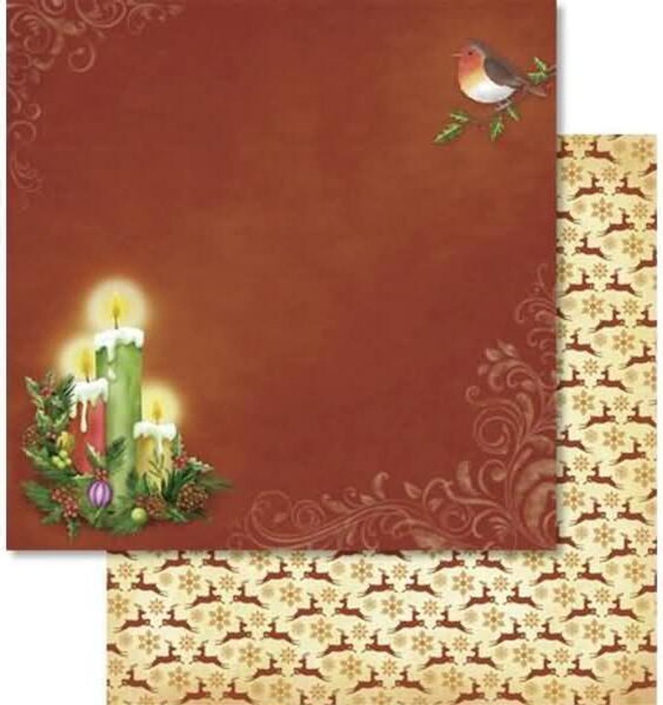 Scrapbook Paper Premium Glitter 30,5x30,5cm VE=25 Blatt Motiv 311