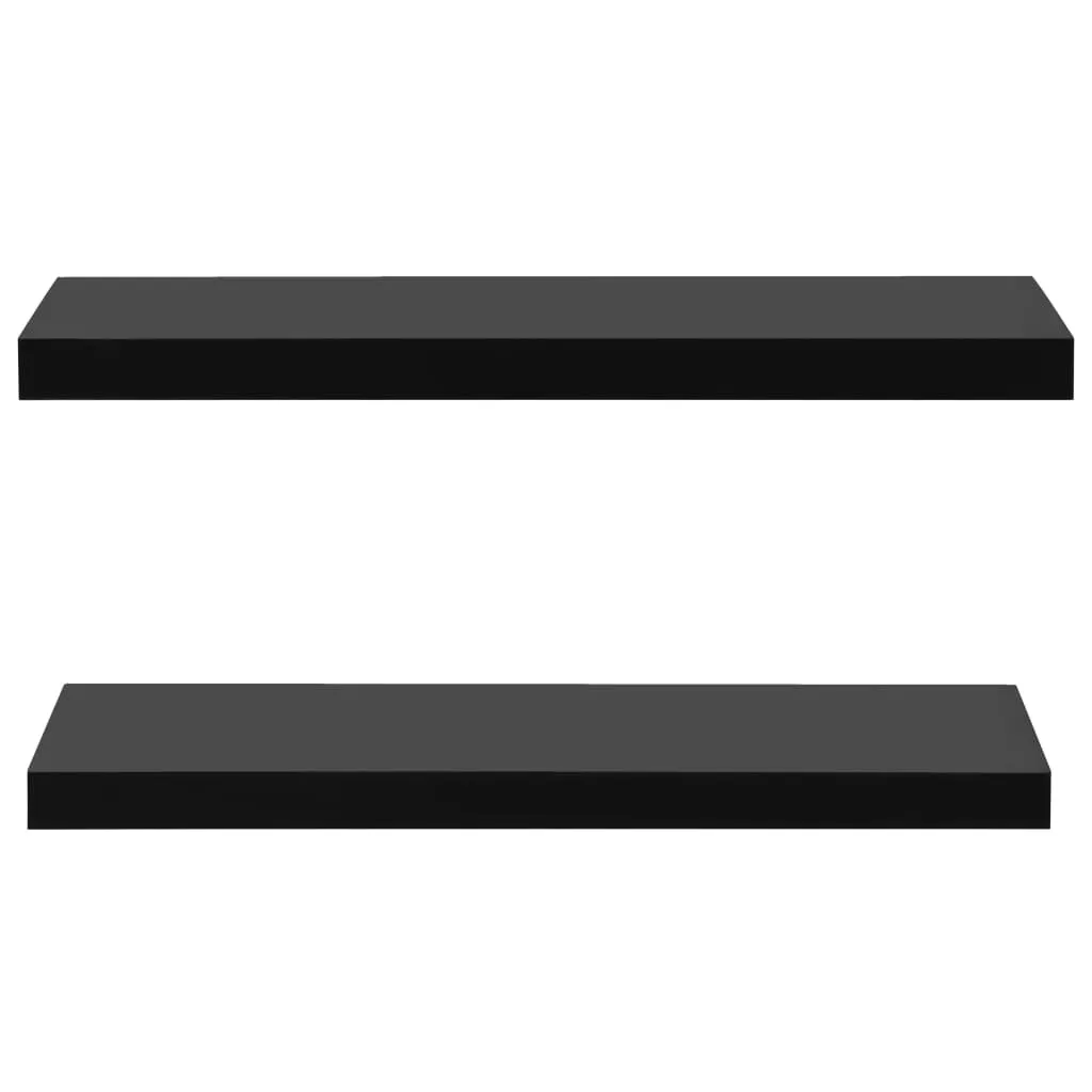 Mensole Ufficio vidaXL Nere 80x20x3,8 cm | Ordine e Design Moderno - 3