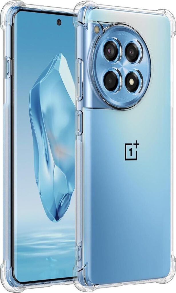 Hülle für OnePlus 12R Weich Transparent Handyhülle mit Verstärkte Ecken Bumper Schutzhülle