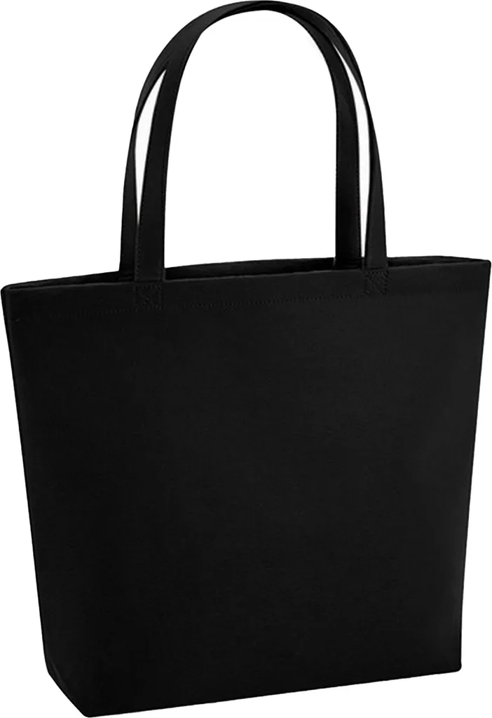 Bagbase RW8993 Borsa Spesa Feltro Nero - Shopper Resistente 22L