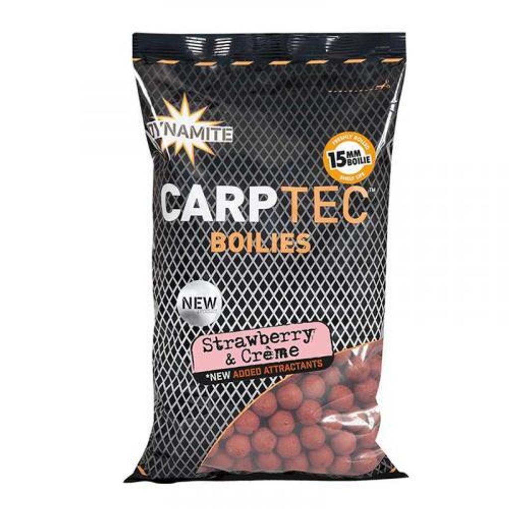 Dynamite Baits Carptec Boilies 900 g Strawberry & Cream - 20 mm