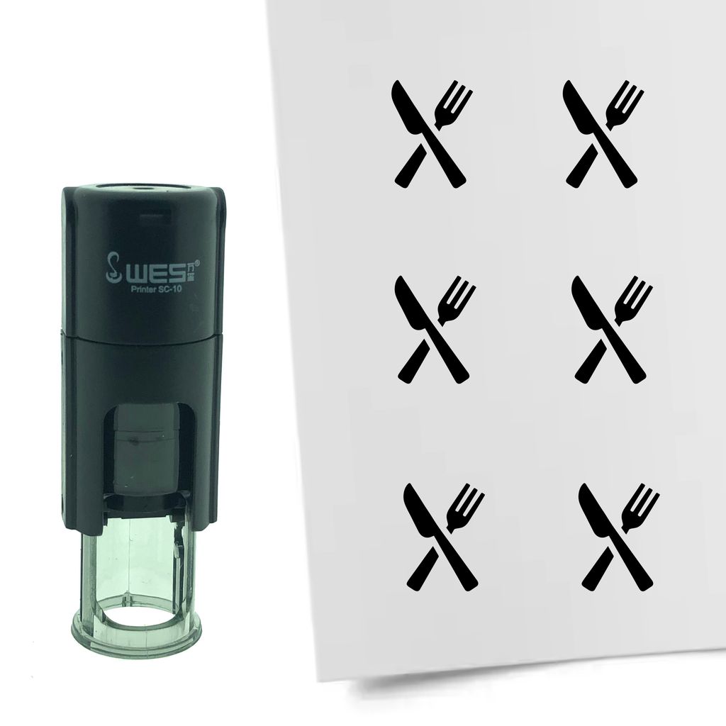 Příbor CombiCraft Stamp 10mm kulatý - černý inkoust Obrázek produktu 