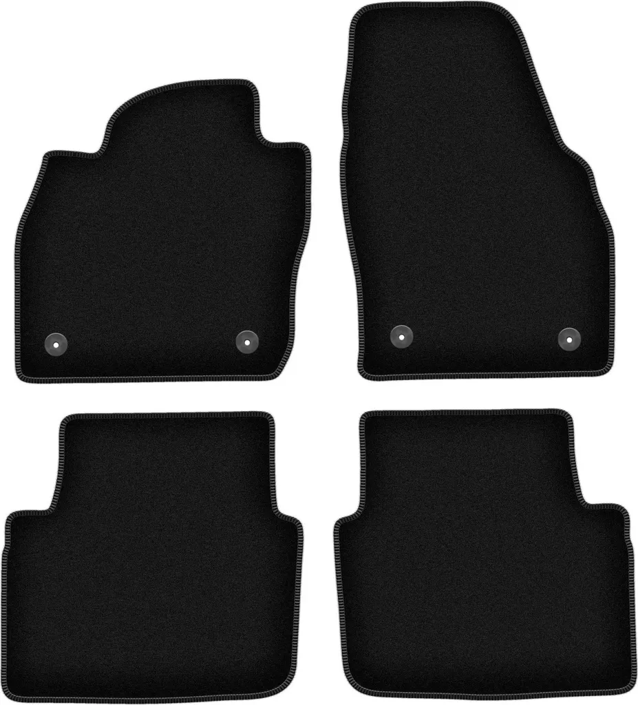 Tappetini Auto su Misura Skoda Kamiq 2019+ Velluto Nero Set 4