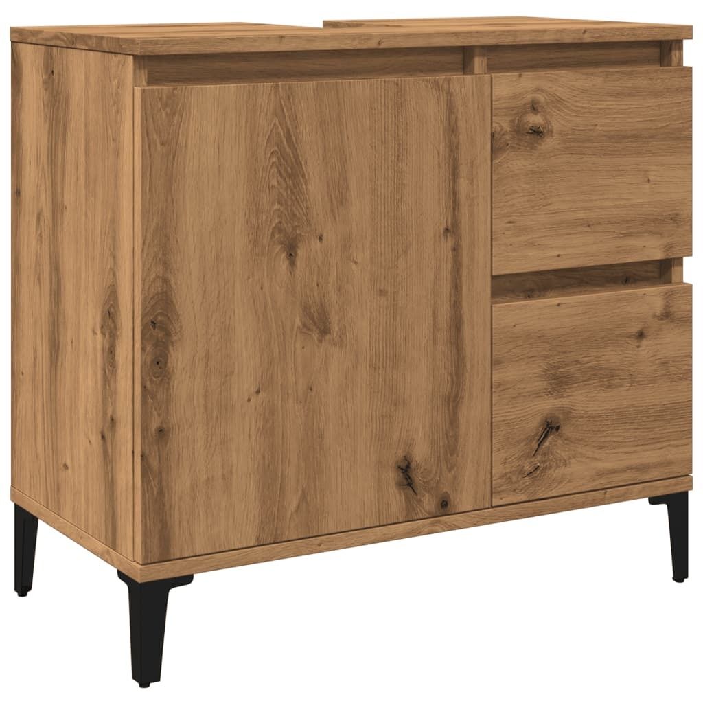 Waschbeckenunterschrank Artisan-Eiche 65x33x60 cm Produktbild 