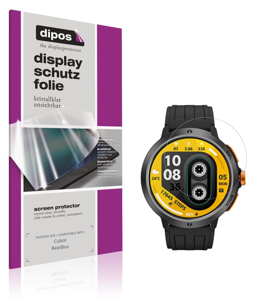 6x Schutzfolie für Cubot BeatBox klar Displayschutzfolie Folie Display Schutz dipos