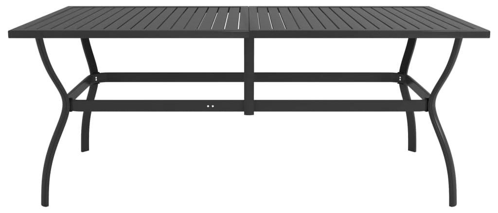vidaXL Gartentisch Anthrazit 190x80x72 cm Stahl