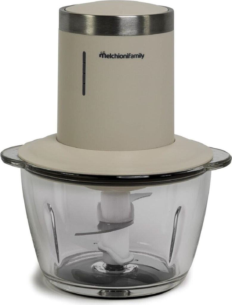 Melchioni 118420041 Küchenmaschine 200 W 1,2 l Grau, Transparent
