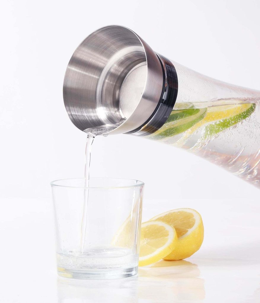 HI Carafe à eau avec bec verseur Transparent 1,2 L Image du produit 