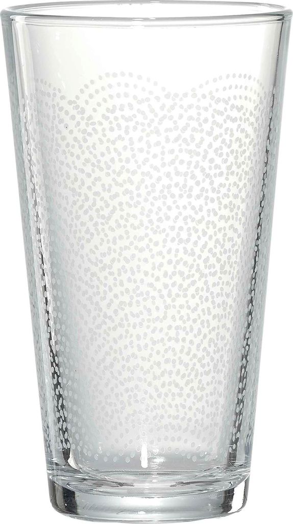 Ritzenhoff & Breker Longdrinkglas Happy - Pattern, Becher, Glas, Klar, 400 ml, 813395