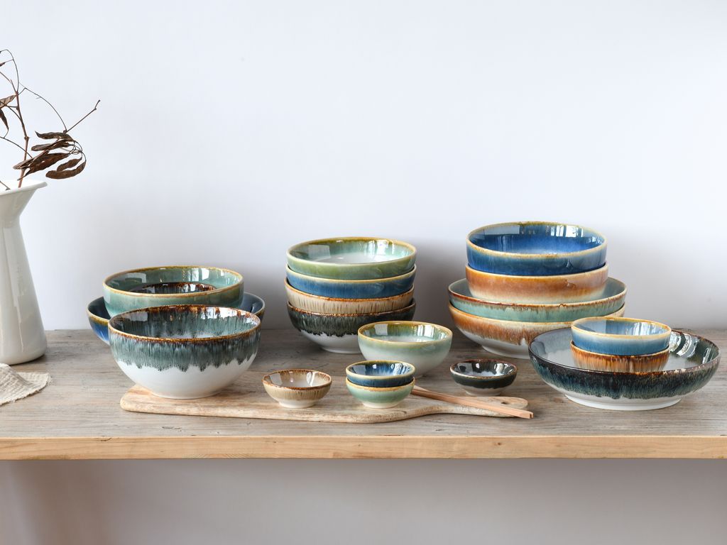 CreaTable, 24225, Cascade Bunt, Bowl Set 12-tlg, Steinzeug Produktbild 2