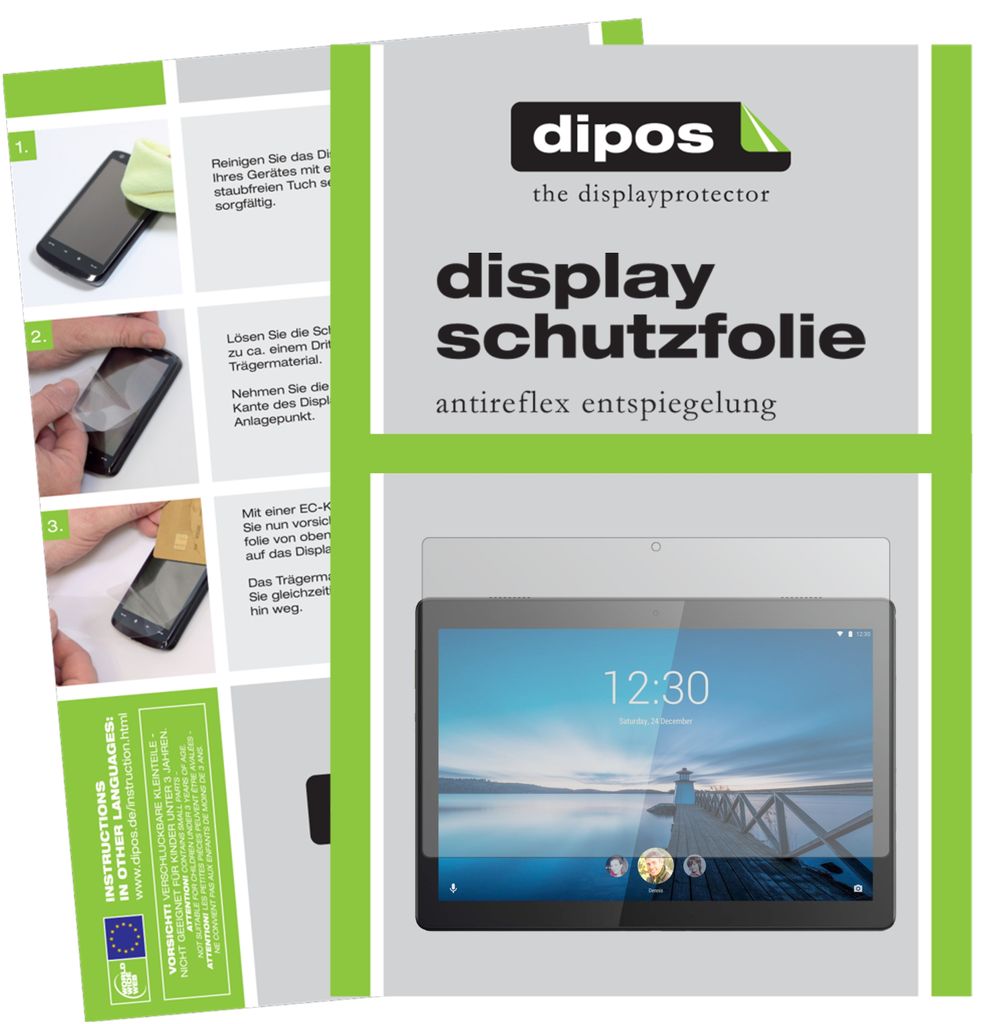 2x Schutzfolie für Lenovo Tab M10 HD matt Displayschutzfolie Folie Display Schutz dipos
