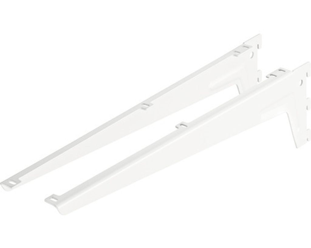 Winkelträger 1-reihig 480 mm weiß 2 Stück Produktbild 