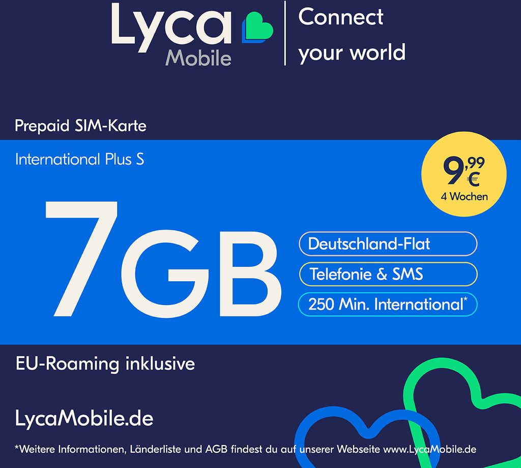 Lyca Prepaid Smartphone SIM Karte ohne Vertrag Produktbild 1