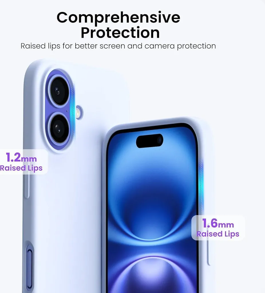 Cover iPhone 16 Verde Pino Antiurto - Silicone Liquido Alta Qualità - 4