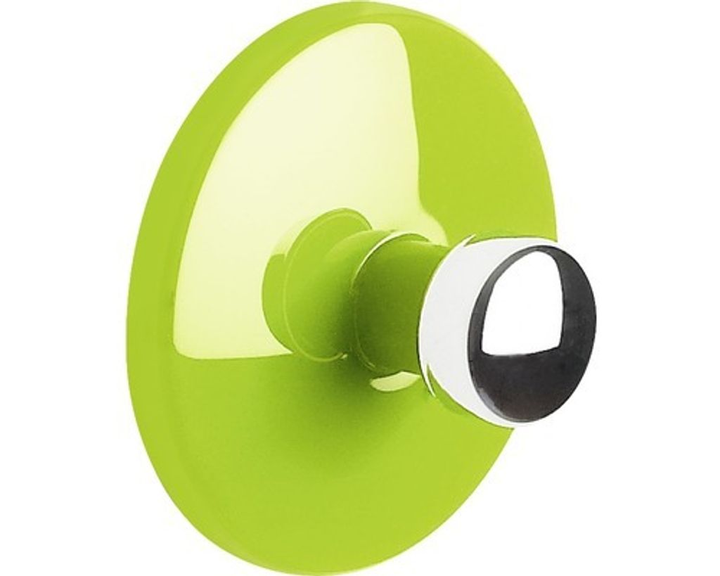 Spirella Handtuchhaken Haken Selbstklebend Bad und Küche "Bowl" Handtuchhalter Kleiderhaken Ohne Bohren Ø5 cm - Grün