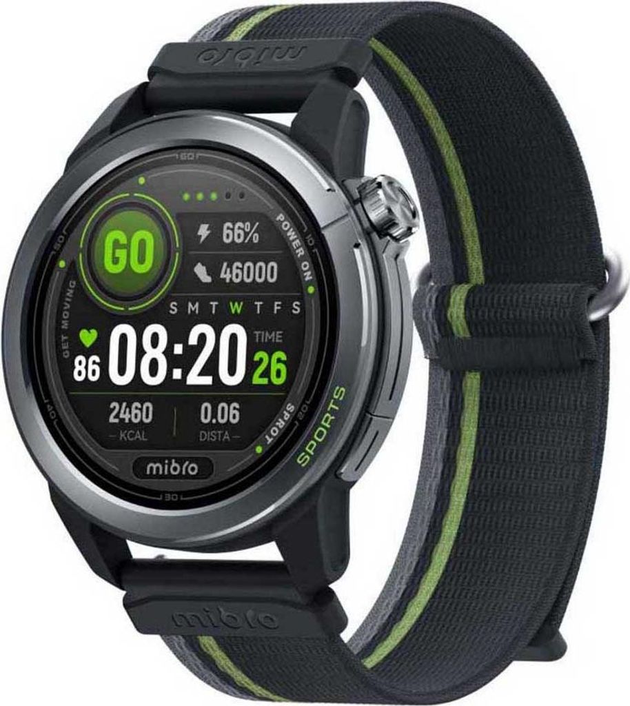 MIBRO ORAW1023N, 3,35 cm (1.32"), AMOLED, Touchscreen, 1 GB, GPS