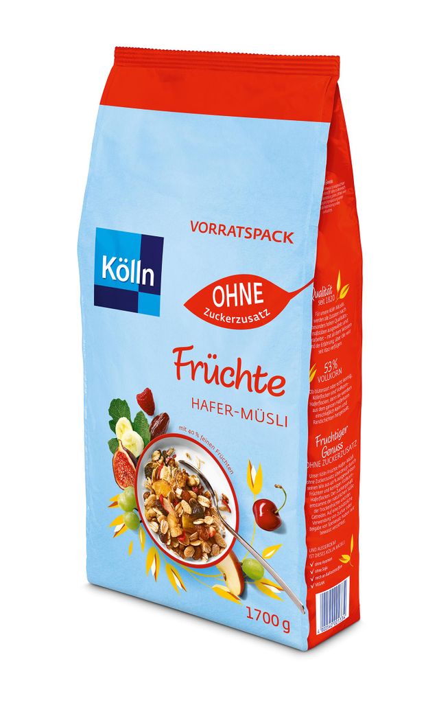 Kölln 2307168009 Früchte ohne Zuckerzusatz Müsli 1,7 kg Image du produit 