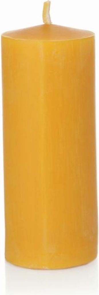 INNA-Glas Bienenwachskerze BABETTE, natur-gelb, 12 cm, Ø5 cm, 36h - Germany - Stumpenkerze