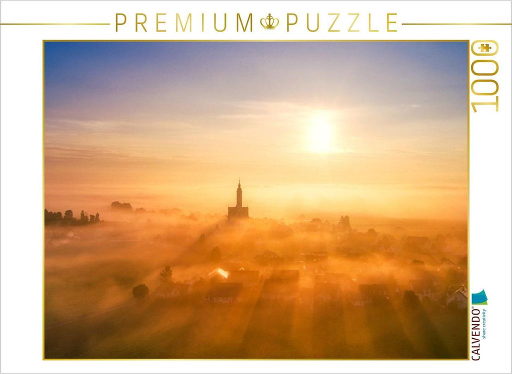 CALVENDO Puzzle Steinhausen bei Bad Schussenried, Oberschwaben | 1000 Teile Lege-Größe 64x48cm Foto-Puzzle für glückliche Stunden