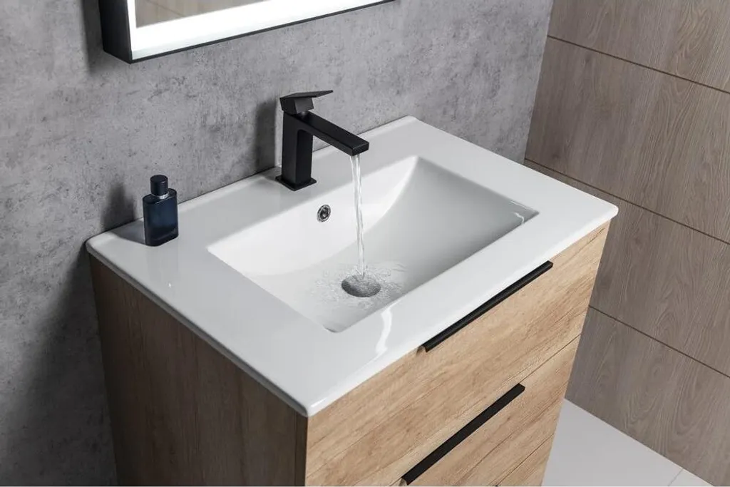 Lavabo Incasso Ceramica SLIM 71x46,5 - Ricambio Universale Bianco