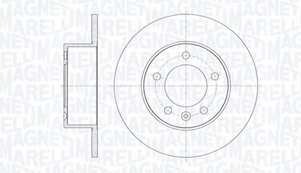 MAGNETI MARELLI Bremsscheibe 361302040373
