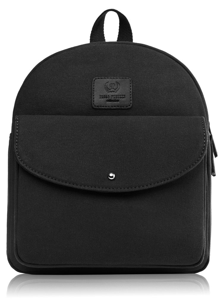 Schwarzer urbaner Jugendrucksack für Frauen Paolo Peruzzi T-101-BL
