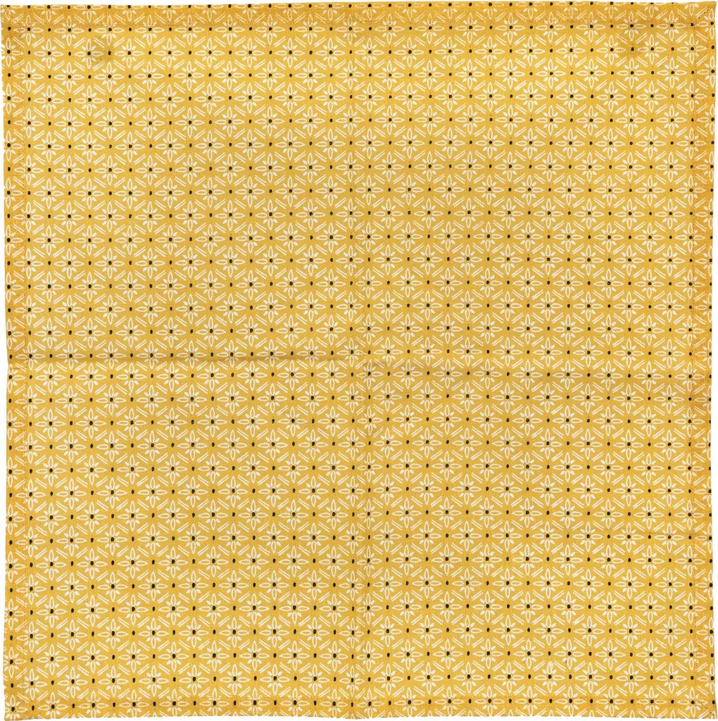 Serviettes en tissu ETNIK lot de 4 serviettes de table en coton 45x45