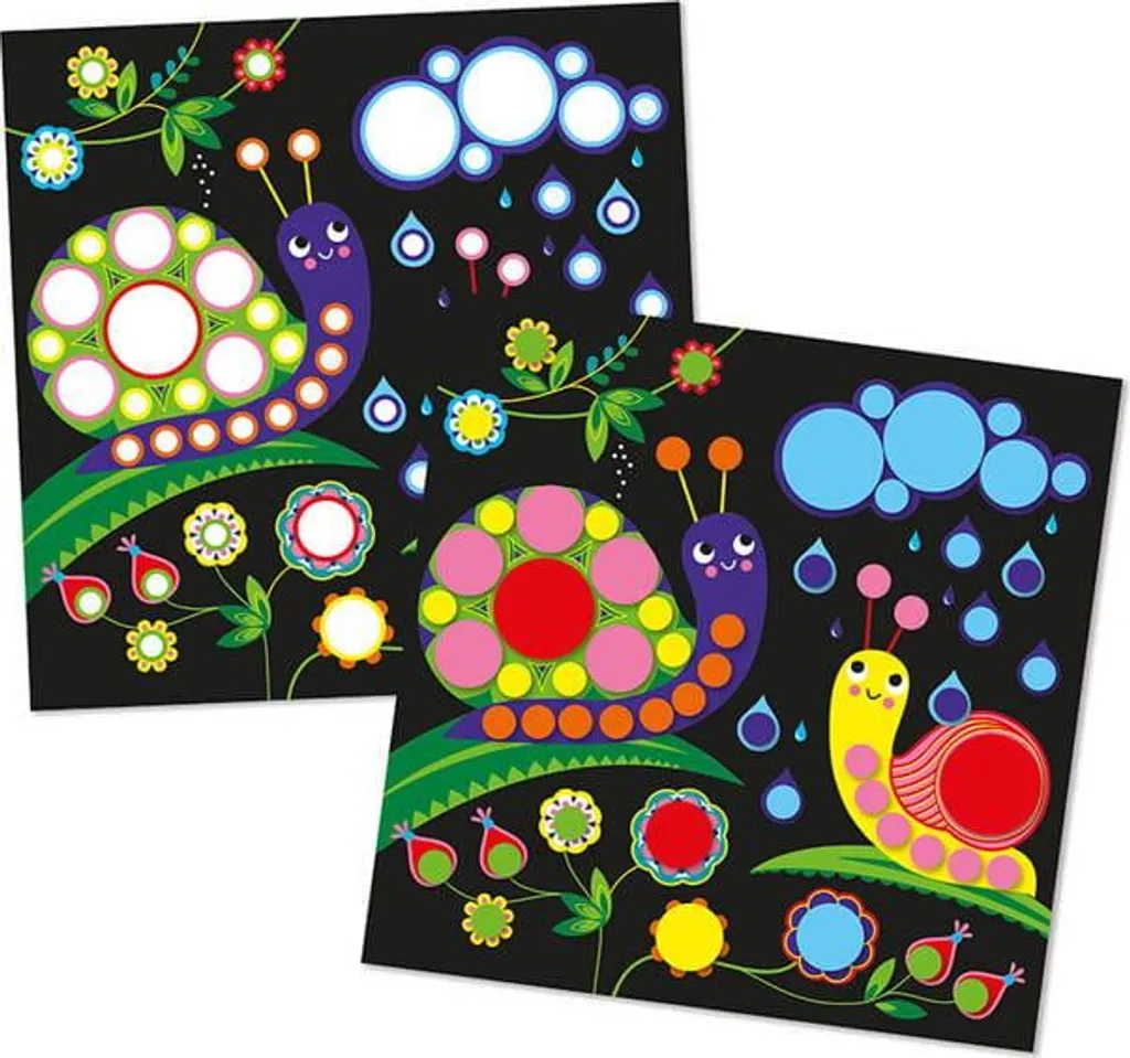 Janod Atelier Set Adesivi Rotondi: Giocattolo Artigianale per Regalo 3 Anni - 5