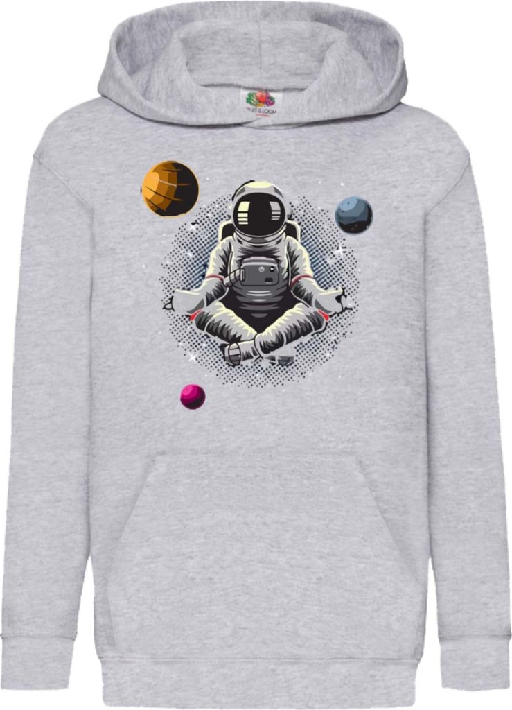 Kinder Kapuzenpullover Nasa Space Theme Nasa 006, 9-11 Jahr - 140 / Grau