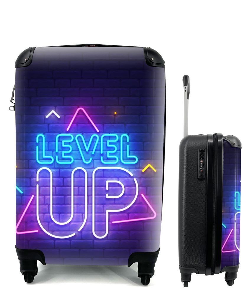 MuchoWow® Koffer Handgepäck Trolley Rollkoffer Kleine Produktbild 