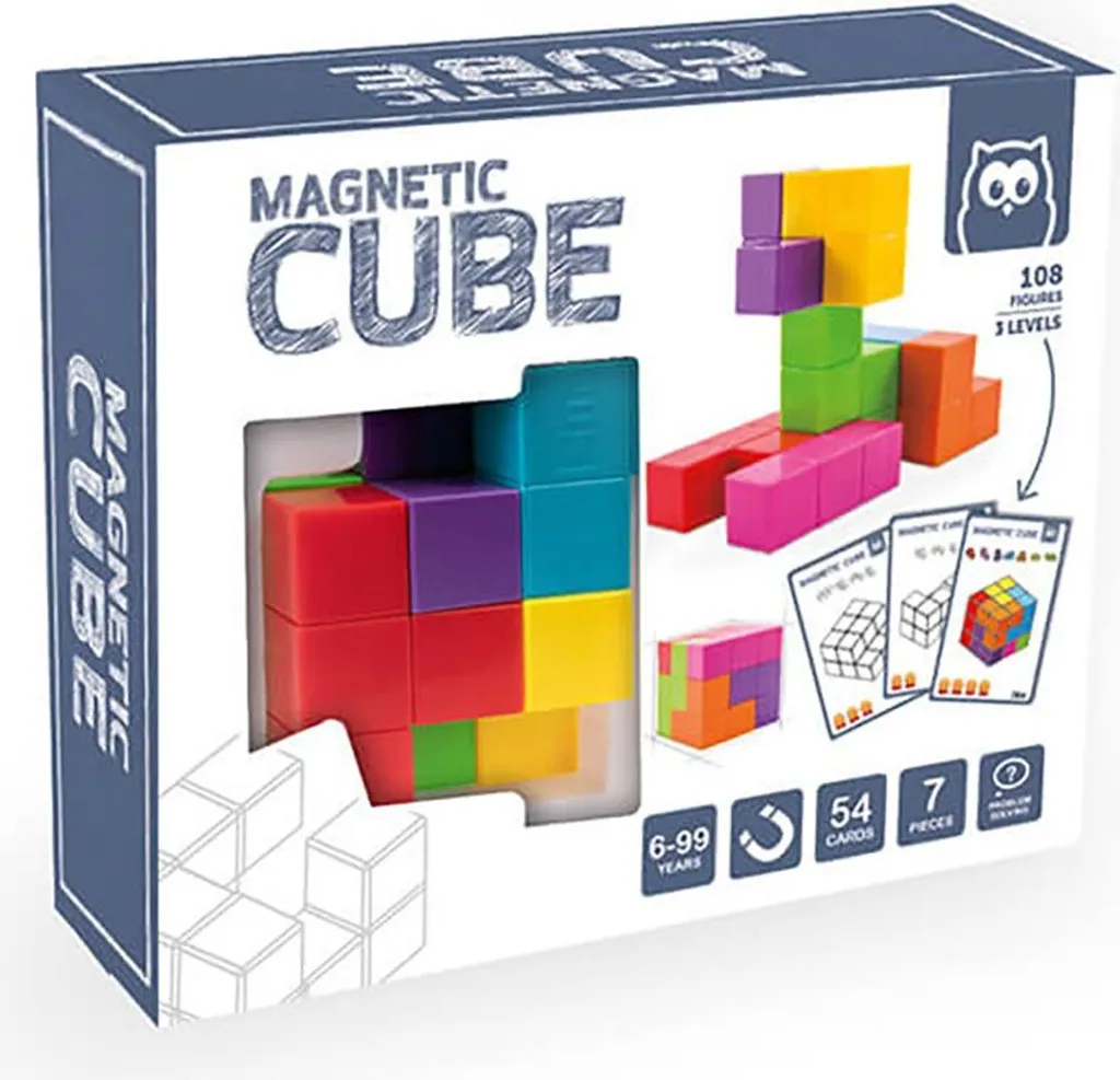 Casse-tête Cube Magnétique Éducatif Eurekakids Jouet d'Éveil Couleur