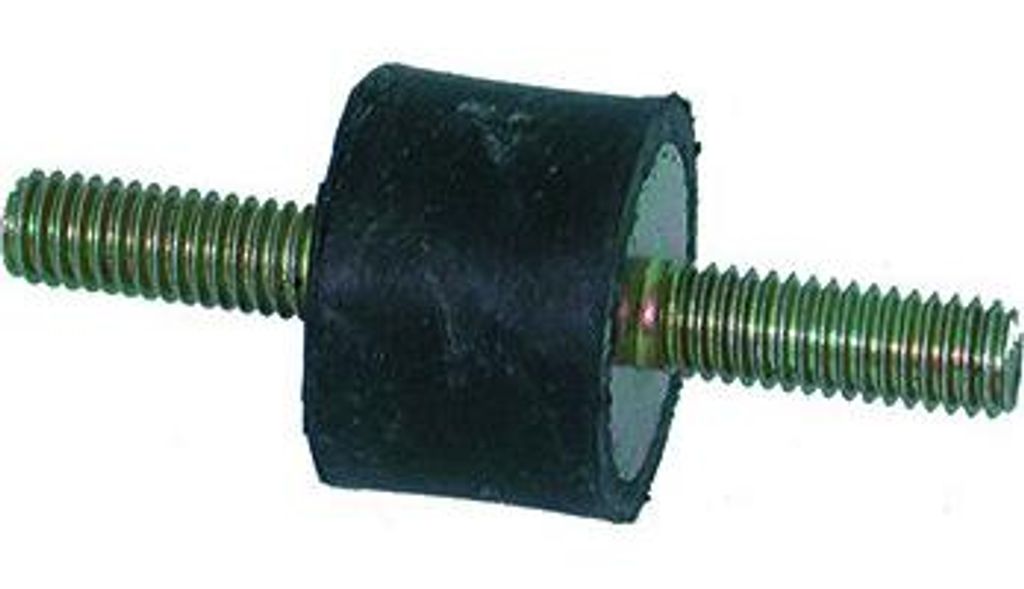 Universelles männliches Silent-Block - ø: 20 mm - Länge: 15 mm, Gewinde: M6 - Gewindelänge: 14 mm