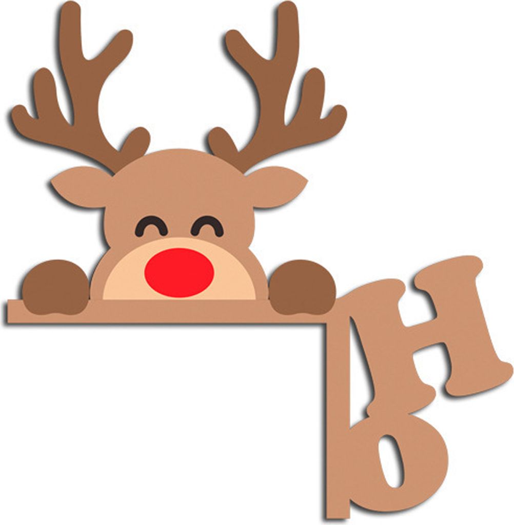 Weihnachtstür-Eckrahmen-Dekoration, festlicher Weihnachtsmann, Rentier, Holzbesatz, Frohes Neues Jahr 2023, Weihnachtsparty-Requisite, Wohnkultur C