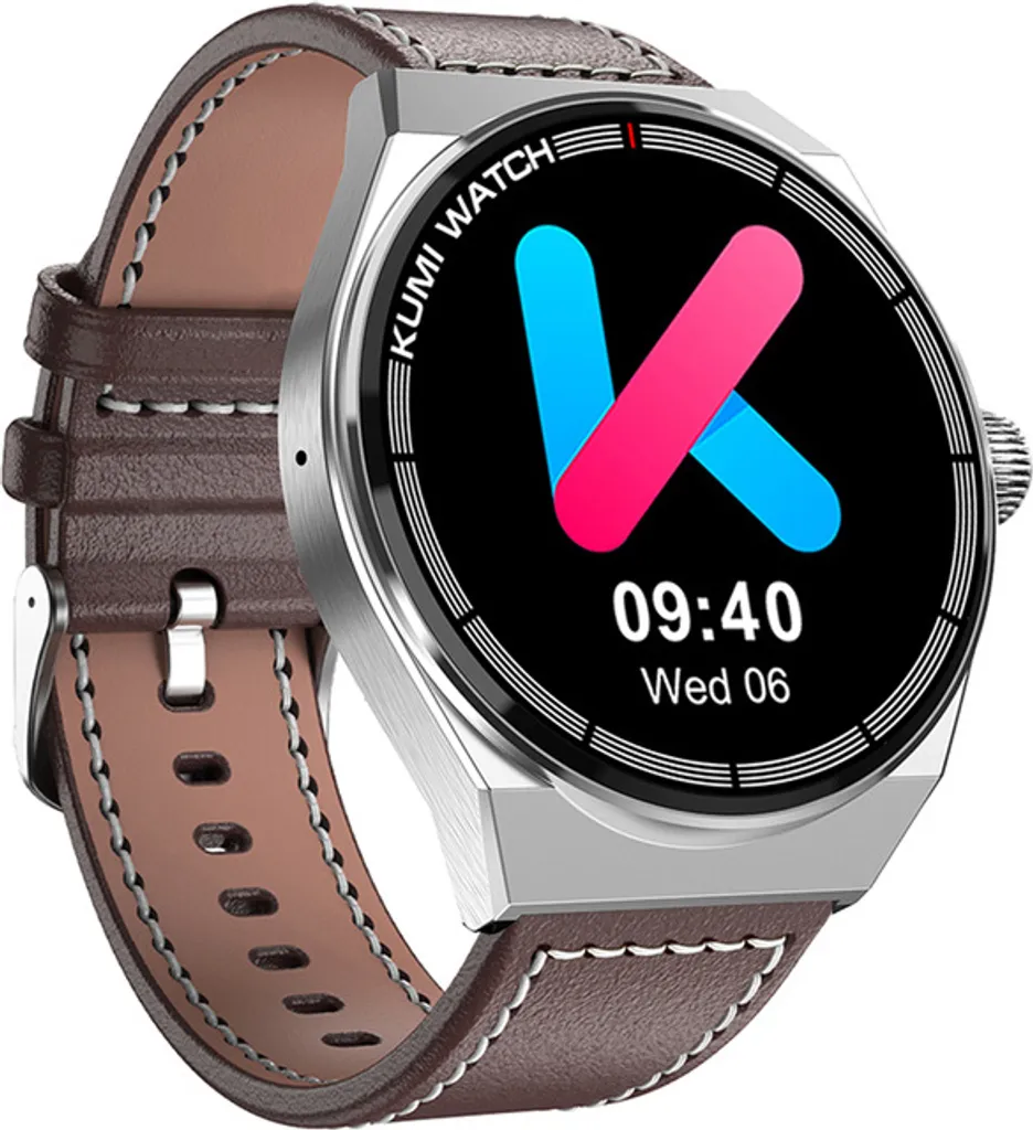 Kumi GT5 MAX Argento: Lo Smartwatch più Chic della Stagione