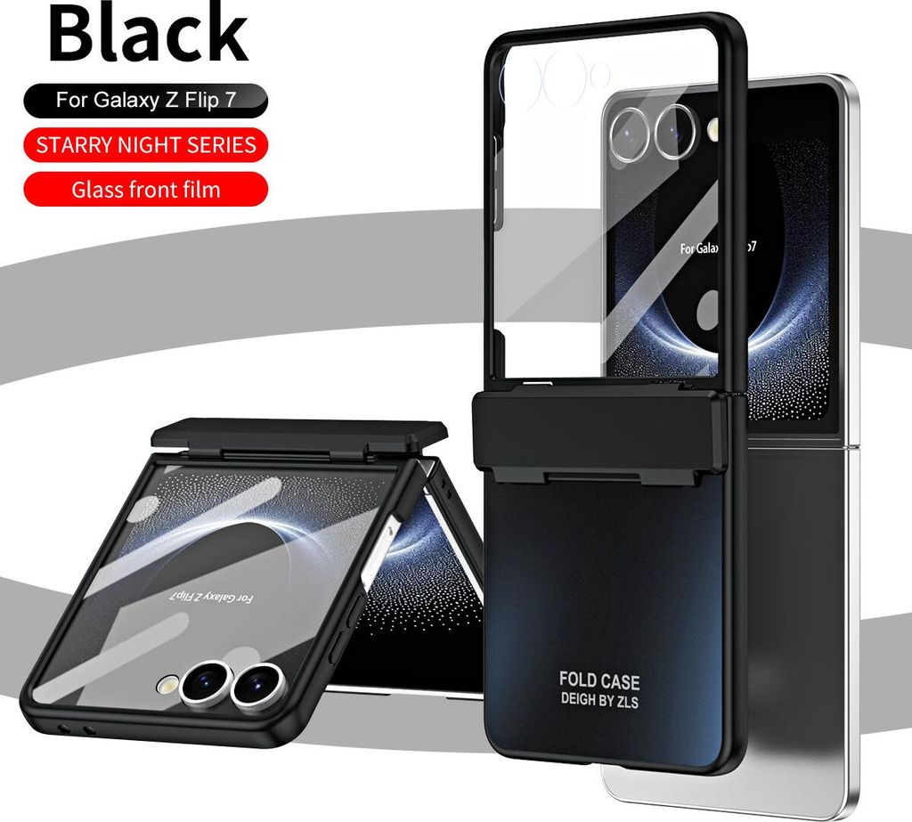 Étui pour Samsung Galaxy Z Flip 7, étui en PC dur plaqué Image du produit 