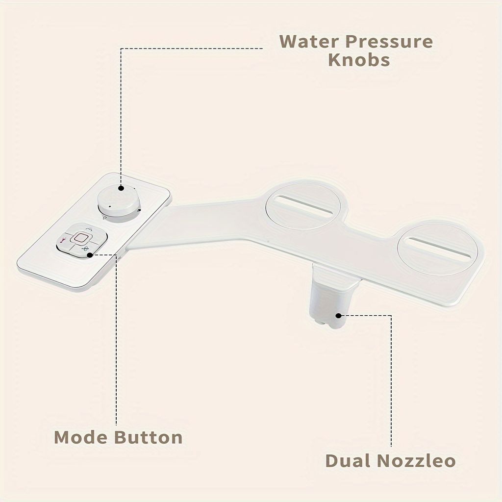 Bidet-Aufsatz, nicht elektrisch, Bidet-Toiletteneinsatz mit Produktbild 2