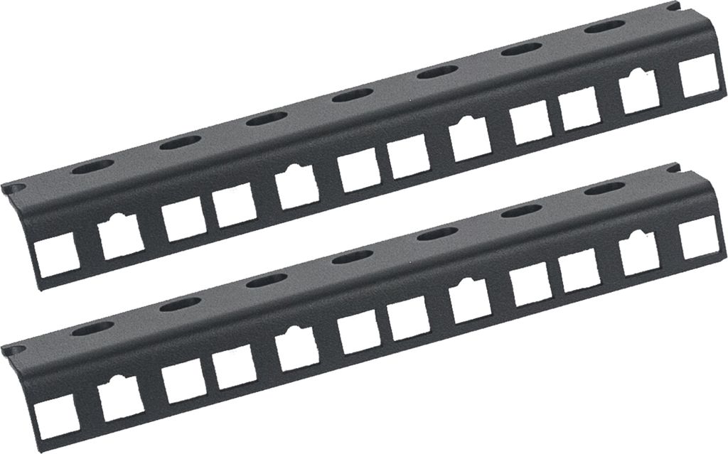 HMF 66804-02 Rackschiene für Serverschrank, 4U, 10 Zoll, Schwarz