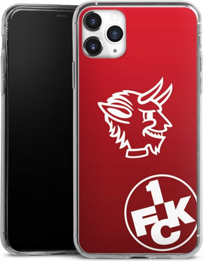 DeinDesign Slim Hülle für Apple iPhone 11 Pro Max Silikon Case Ultra Dünn Handyhülle 1. FC Kaiserslautern Offizielles Lizenzprodukt Teufel