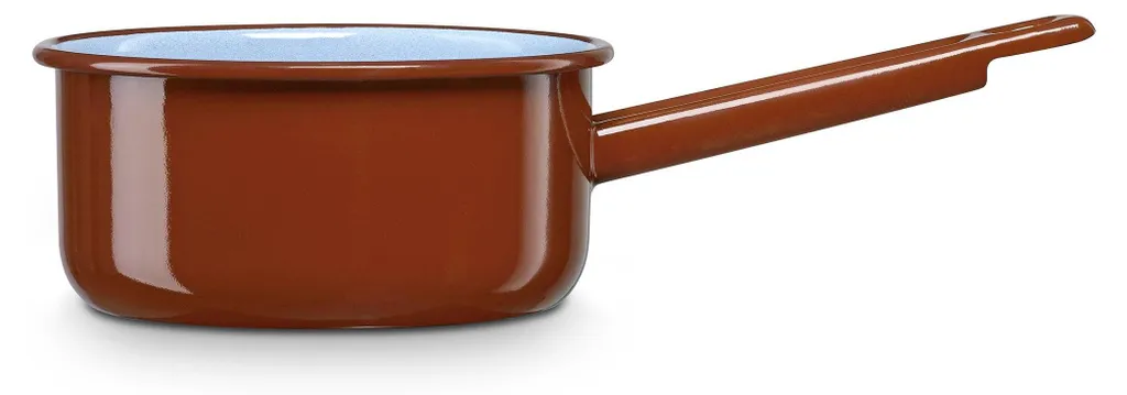 Casseruola Briebe Terra 18cm Induzione - Acciaio Smaltato Vintage Brown